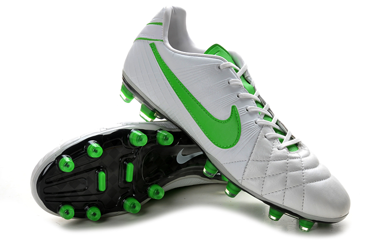 NIKE LEGEND 4 ELITE WHITE / GREEN / SILVER