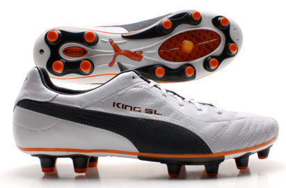 PUMA KING FINALE - WHITE/NAVY/ORANGE