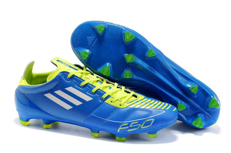 ADIDAS ADIZERO BLUE/WHITE/SLIME LEATHER