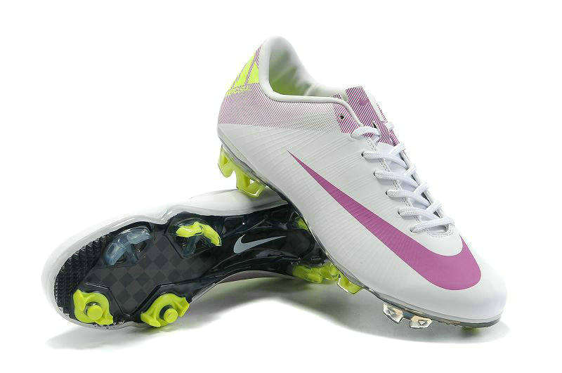 NIKE MERCURIAL VAPOR SUPERFLY III FG - WHITE/PURPLE