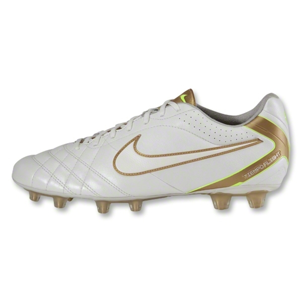 NIKE TIEMPO WHITE METALLIC GOLD GRAIN VOLT